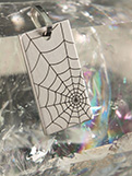 Stainless Steel Spiderweb Pendant